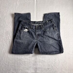 G By Guess Calan Straight Leg Jeans Men's 34" Waist x 27" Inseam Distressed